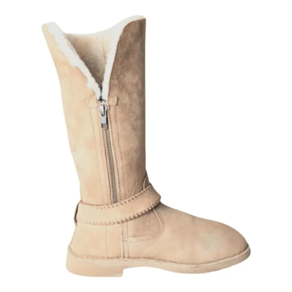 UGG Aveline Tall Waterproof Suede Shearling Lined Winter Boot Size 9.5